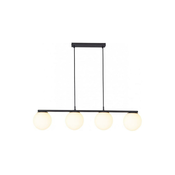 Redo 01-3156 - Luster na sajli BOWLING 4xE27/42W/230V, crne boje