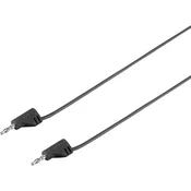 VOLTCRAFT zelo prilagodljivMerilni kabel[Laminirani moški konektor 2 mm-Laminirani moški konektor 2 mm]0.9 m Črna MSB-200 2.2 A