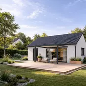 Bioklimatska pergola Ancora — Ročni/3 x 4 m/Antracit-bela/Stenska