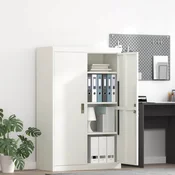 vidaXL Omarica za shranjevanje 2 pcs Bela 90 x 40 x 140 cm