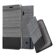 Cadorabo Cadorabo Case, združljiv z Nokia v sivi črni barvi - zaščitni pokrov z magnetnim zapiranjem, stoječo funkcijo in režo za kartico, (20568815)
