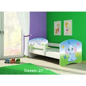 Deciji krevet ACMA II 140x70 + dusek 6 cm WHITE27