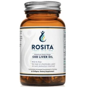 Rosita Extra Virgin Cod Liver Oil, Ekstra deviško olje polenovke, 90 mehkih kapsul