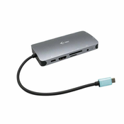 i-tec USB-C Metal Nano Dock HDMI / VGA s LAN-om i isporukom napajanja 100 W.