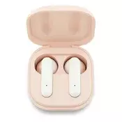 GUESS METAL LOGO Bluetooth slušalice, STEREO v5.3, IPX5 vodootporne + futrola za punjenje, ROZA