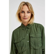 Green khaki womens shirt