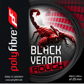 Teniska žica Polyfibre Black Venom Rough (12,2 m) - black