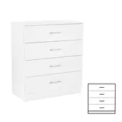 Miami kredenca s 4 predali 80x92 cm belo-bela