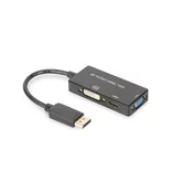 Digitus DIGITUS DisplayPort v HDMI+DVI+VGA pretvornik, 0.2m