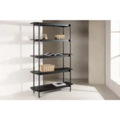 Venture Design Polica Heim 40x190x120 cm Črna