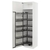 METOD Visoki element s izvlacnim fiokama, bela/Vallstena bela, 60x60x220 cm