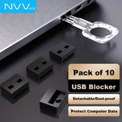 NVV Bezbednosna brava za USB portove, 10 komada, Crna