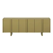 Zelena TV omarica iz masivnega bora 152x53x46 cm Basu – WOOOD