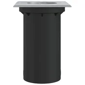 Zunanja vgradna svetilka kvadrat črna 10.5x10.5 cm lit aluminij