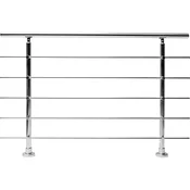 Dieda Ograjna garnitura vodoravne palice iz eloks. aluminija 100 cm x 150 cm