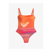 Koton Tropical Printed Swimsuit Thin Strap Covered