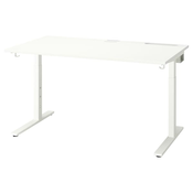 MITTZON Radni sto, bela, 140x80 cm