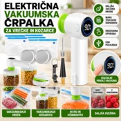 Verkgroup Električna vakuumska črpalka za živila z vrečkami in pokrovi – komplet