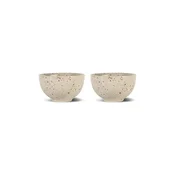Komplet skledic Sagaform Ditte 12 cm 2-pack bež barva