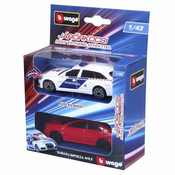 Bburago: Policijski avto Audi A6 in njegov zasledovalec, 1:43