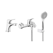 KFA Armatura 5241-003-00 - Bath set z tap + basin tap MORRIS sijajni krom