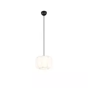 Japandi viseča svetilka črna z belo 25 cm - Madleine