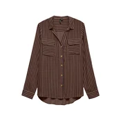 VERO MODA Bluza VMBUMPY rjava/čokolada