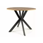 Miza Detroit 280 (Hrast) Hrast, 76cm, MDF plošča, Kovina