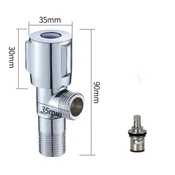 INF Universal Brass Stainless Steel Angle Valve with Ceramic Cartridge Blue, (5000158120)