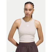 adidas Top Essentials KD3822 Bež Slim Fit