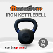 Fitmotiv Iron Kettlebell 12 kg – kettlebell utež iz litega železa