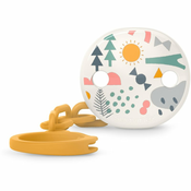 Suavinex Walk Soother Clip držalo za dudo Yellow 1 kos