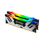 Memorija DDR5 32GB (2x16GB) 7200MT/s Kingston Fury Renegade Silver RGB KF572C38RSAK2-32
