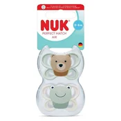 Nuk tolažilna duda - silikon Perfect Match Air 0-6 m, 2 kos
