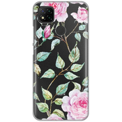 Ovitek Print za Xiaomi Redmi 9C My Print Cover, Roses Pattern, zelena in roza