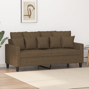 vidaXL Dvosed rjav 140 cm blago