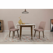Aberto Design Set trpezarijski sto i 2 trpezarijske stolice Vina 0900 Orah