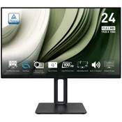 MSI Pro MP245PG 24 Inch Monitor, FHD (1920 x 1080), 100Hz, IPS, 1ms, 1x HDMI 1.4b, 1x DP 1.2a output, 1x D-Sub(VGA), Built-in Speakers, Anti-Glare, Anti-Flicker, Less Blue light, TÜV Certified, VESA,