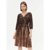 DKNY Vsakodnevna obleka DD3HR967 Rjava Regular Fit