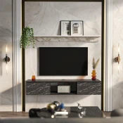 HANAH HOME TV polica Elia Ephesus White v2
