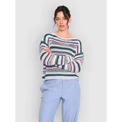 24 Colours 41343A Striped Knitted ženski pulover striped