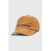 Baseball kapa iz rebrastega žameta Helly Hansen Graphic Cap zelena barva