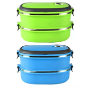 VERKGROUP Prenosna ovalna termo posoda za hrano Lunchbox 0,5L 2kosa, (20407584)