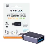 SYROX USB 3.0 Type-C OTG Konverter | USB Type-C m – USB A ž
