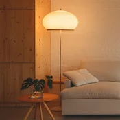 Vibia LED-stoječa svetilka KNIT, 195 x 65 cm, bež tekstil/kovina - Dnevna soba/jedilnica - Dizajn - Plastika