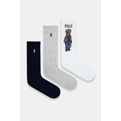 Polo Ralph Lauren Nogavice  mornarska / rjava / pegasto siva / bela