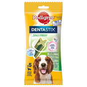 Pedigree Dentastix Fresh Daily Freshness - Za srednje velike pse (10-25 kg), 5 komada