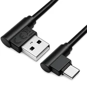Qoltec USB kabel tipa C moški | USB 2.0 A moški | 1 m