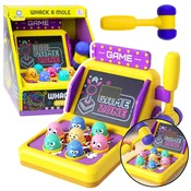 slomart LEAN TOYS Igre spretnosti Whack A Mole automat s kladivom, luči in zvoki