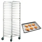 VEVOR Pekarski regal 20-nadstropni regal za kruhke 66x51,8x177,8 cm aluminij